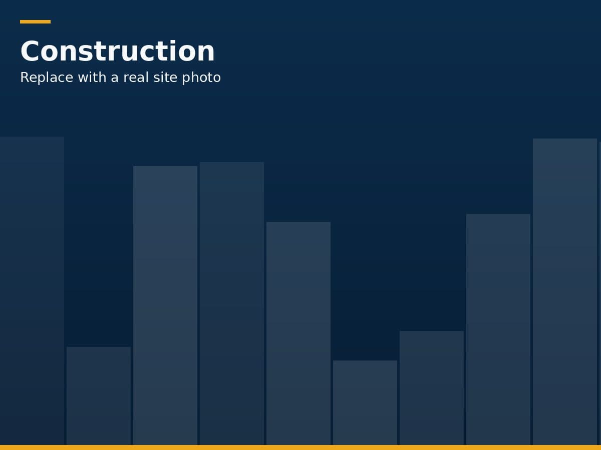 Construction & Civil Work in progress on one of our sites