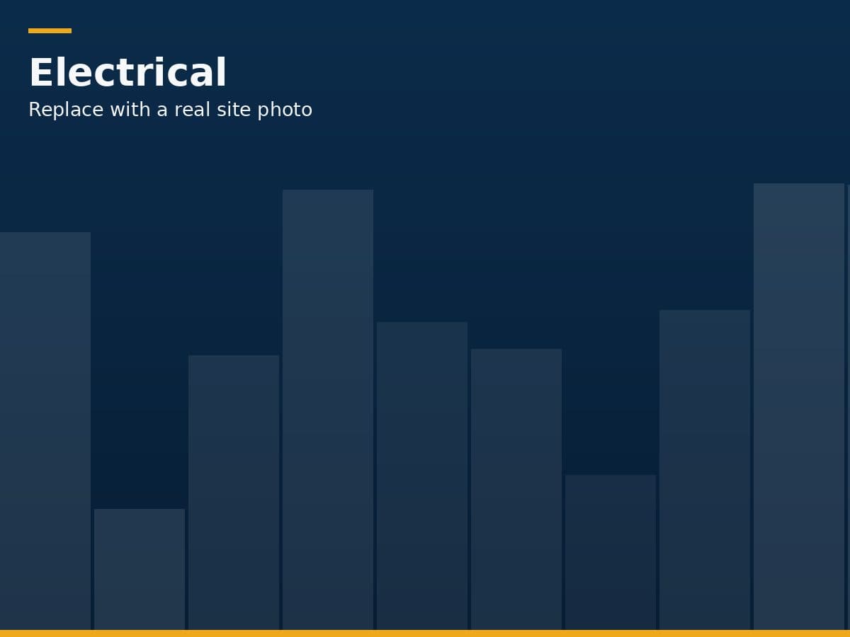 Electrical Services carried out by our team