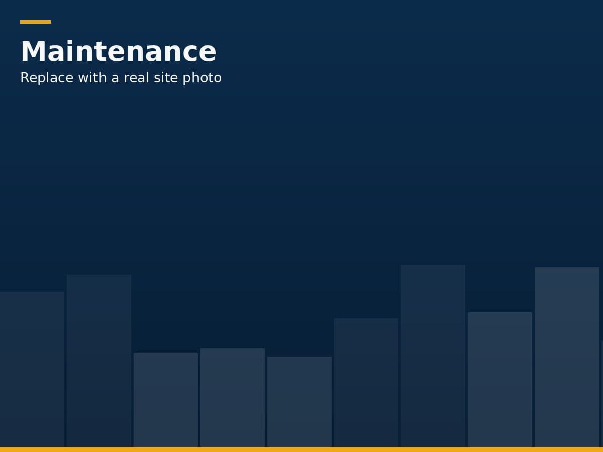 Maintenance & Repair carried out by our team